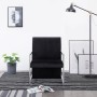 Sillón con patas cromadas de terciopelo negro de , Sillones - Ref: Foro24-282157, Precio: 91,95 €, Descuento: %