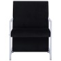 Sillón con patas cromadas de terciopelo negro de , Sillones - Ref: Foro24-282157, Precio: 91,95 €, Descuento: %