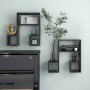 Estantes de pared 2 uds madera contrachapada gris 50x15x50 cm de , Estantes y estanterías - Ref: Foro24-807243, Precio: 32,57...