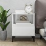 Mesita de noche blanco brillante 40x35x50 cm de , Armarios y almacenamiento - Ref: Foro24-821814, Precio: 50,63 €, Descuento: %