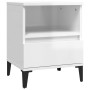 Mesita de noche blanco brillante 40x35x50 cm de , Armarios y almacenamiento - Ref: Foro24-821814, Precio: 50,63 €, Descuento: %