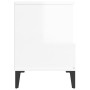 Mesita de noche blanco brillante 40x35x50 cm de , Armarios y almacenamiento - Ref: Foro24-821814, Precio: 50,63 €, Descuento: %