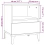Mesita de noche blanco brillante 40x35x50 cm de , Armarios y almacenamiento - Ref: Foro24-821814, Precio: 50,63 €, Descuento: %
