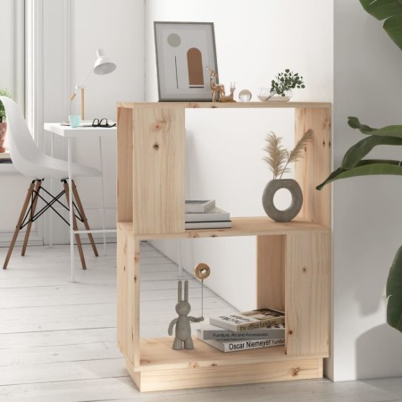 Estantería/divisor de espacios madera maciza pino 51x25x70 cm de , Librerías y estanterías - Ref: Foro24-814029, Precio: 35,9...