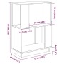Estantería/divisor de espacios madera maciza pino 51x25x70 cm de , Librerías y estanterías - Ref: Foro24-814029, Precio: 35,9...
