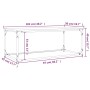 Mesa de centro madera y hierro roble marrón 102x50x40 cm de , Mesas de centro - Ref: Foro24-823301, Precio: 48,48 €, Descuent...