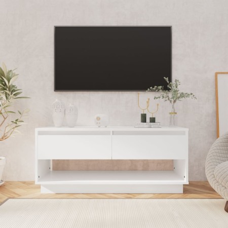 Mueble para TV madera contrachapada blanco 102x41x44 cm de , Muebles TV - Ref: Foro24-809485, Precio: 67,06 €, Descuento: %