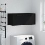 Armario de pared madera de ingeniería negro 80x36,5x35 cm de , Taquillas y armarios de almacenamiento - Ref: Foro24-830101, P...