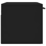 Armario de pared madera de ingeniería negro 80x36,5x35 cm de , Taquillas y armarios de almacenamiento - Ref: Foro24-830101, P...