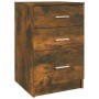 Mesita de noche madera contrachapada roble ahumado 40x40x63 cm de , Mesitas de noche - Ref: Foro24-820520, Precio: 56,04 €, D...