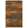 Mesita de noche madera contrachapada roble ahumado 40x40x63 cm de , Mesitas de noche - Ref: Foro24-820520, Precio: 56,04 €, D...