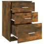 Mesita de noche madera contrachapada roble ahumado 40x40x63 cm de , Mesitas de noche - Ref: Foro24-820520, Precio: 56,04 €, D...