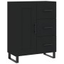 Aparador de madera de ingeniería negro 69,5x34x90 cm de , Aparadores - Ref: Foro24-830285, Precio: 153,21 €, Descuento: %