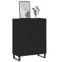 Aparador de madera de ingeniería negro 69,5x34x90 cm de , Aparadores - Ref: Foro24-830285, Precio: 153,21 €, Descuento: %