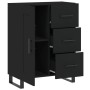 Aparador de madera de ingeniería negro 69,5x34x90 cm de , Aparadores - Ref: Foro24-830285, Precio: 153,21 €, Descuento: %