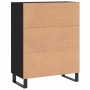 Aparador de madera de ingeniería negro 69,5x34x90 cm de , Aparadores - Ref: Foro24-830285, Precio: 153,21 €, Descuento: %