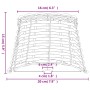 Pantalla para lámpara mimbre marrón Ø20x15 cm de , Pantallas para lámparas - Ref: Foro24-364389, Precio: 16,40 €, Descuento: %