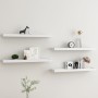 Estantes de pared Loggia 4 uds blanco MDF 80x15x4 cm de , Estantes y estanterías - Ref: Foro24-330228, Precio: 57,52 €, Descu...