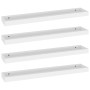Estantes de pared Loggia 4 uds blanco MDF 80x15x4 cm de , Estantes y estanterías - Ref: Foro24-330228, Precio: 57,52 €, Descu...