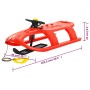 Trineo con volante polipropileno rojo 102,5x40x23 cm de , Trineos - Ref: Foro24-93725, Precio: 89,13 €, Descuento: %