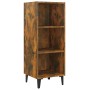 Aparador de madera de ingeniería roble ahumado 34,5x32,5x90 cm de , Aparadores - Ref: Foro24-817423, Precio: 54,09 €, Descuen...