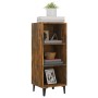 Aparador de madera de ingeniería roble ahumado 34,5x32,5x90 cm de , Aparadores - Ref: Foro24-817423, Precio: 54,09 €, Descuen...