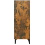 Aparador de madera de ingeniería roble ahumado 34,5x32,5x90 cm de , Aparadores - Ref: Foro24-817423, Precio: 54,09 €, Descuen...
