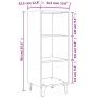 Aparador de madera de ingeniería roble ahumado 34,5x32,5x90 cm de , Aparadores - Ref: Foro24-817423, Precio: 54,09 €, Descuen...