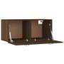 Armario de pared madera ingeniería marrón roble 80x36,5x35 cm de , Estantes y estanterías - Ref: Foro24-817608, Precio: 50,78...