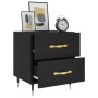 Mesita de noche madera de ingeniería negro 40x35x47,5 cm de , Mesitas de noche - Ref: Foro24-827262, Precio: 55,45 €, Descuen...