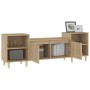 Mueble para TV madera contrachapada roble Sonoma 160x35x55 cm de , Muebles TV - Ref: Foro24-821191, Precio: 94,20 €, Descuent...