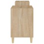 Mueble para TV madera contrachapada roble Sonoma 160x35x55 cm de , Muebles TV - Ref: Foro24-821191, Precio: 94,20 €, Descuent...