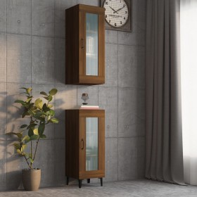 Armario de pared colgante roble marrón 34,5x34x90 cm de , Aparadores - Ref: Foro24-817449, Precio: 53,92 €, Descuento: %