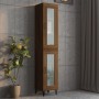 Armario de pared colgante roble marrón 34,5x34x90 cm de , Aparadores - Ref: Foro24-817449, Precio: 53,92 €, Descuento: %