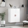 Armario de pared blanco brillante 69,5x34x90 cm de , Aparadores - Ref: Foro24-828398, Precio: 80,11 €, Descuento: %
