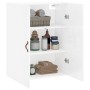 Armario de pared blanco brillante 69,5x34x90 cm de , Aparadores - Ref: Foro24-828398, Precio: 80,11 €, Descuento: %