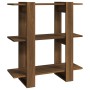 Estantería/divisor de espacios roble marrón 80x30x87 cm de , Librerías y estanterías - Ref: Foro24-813580, Precio: 48,90 €, D...