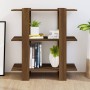 Estantería/divisor de espacios roble marrón 80x30x87 cm de , Librerías y estanterías - Ref: Foro24-813580, Precio: 48,90 €, D...