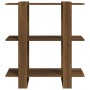 Estantería/divisor de espacios roble marrón 80x30x87 cm de , Librerías y estanterías - Ref: Foro24-813580, Precio: 48,90 €, D...