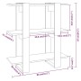 Estantería/divisor de espacios roble marrón 80x30x87 cm de , Librerías y estanterías - Ref: Foro24-813580, Precio: 48,90 €, D...