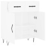 Aparador de madera de ingeniería blanco 69,5x34x90 cm de , Aparadores - Ref: Foro24-827972, Precio: 100,51 €, Descuento: %
