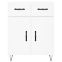 Aparador de madera de ingeniería blanco 69,5x34x90 cm de , Aparadores - Ref: Foro24-827972, Precio: 100,51 €, Descuento: %