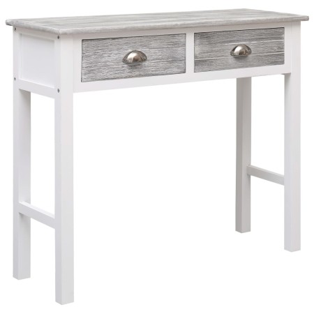 Mesa consola de madera gris 90x30x77 cm de , Mesas auxiliares - Ref: Foro24-284143, Precio: 137,44 €, Descuento: %