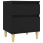 Mesita de noche negro 40x35x50 cm de , Taquillas y armarios de almacenamiento - Ref: Foro24-821828, Precio: 46,59 €, Descuent...