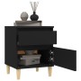 Mesita de noche negro 40x35x50 cm de , Taquillas y armarios de almacenamiento - Ref: Foro24-821828, Precio: 46,59 €, Descuent...