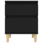 Mesita de noche negro 40x35x50 cm de , Taquillas y armarios de almacenamiento - Ref: Foro24-821828, Precio: 46,59 €, Descuent...