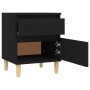 Mesita de noche negro 40x35x50 cm de , Taquillas y armarios de almacenamiento - Ref: Foro24-821828, Precio: 46,59 €, Descuent...