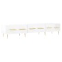Mueble de TV madera de ingeniería blanco brillo 150x36x30 cm de , Muebles TV - Ref: Foro24-829142, Precio: 101,92 €, Descuent...