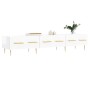 Mueble de TV madera de ingeniería blanco brillo 150x36x30 cm de , Muebles TV - Ref: Foro24-829142, Precio: 101,92 €, Descuent...