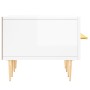 Mueble de TV madera de ingeniería blanco brillo 150x36x30 cm de , Muebles TV - Ref: Foro24-829142, Precio: 101,92 €, Descuent...